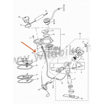 GUARNIZIONE PER POMPA CARBURANTE OEM 75245-04A HARLEY DAVIDSON FXD DYNA SUPER GLIDE '04-10