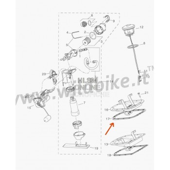 SEAL FOR FUEL PUMP DOOR OEM 75248-04 HARLEY DAVIDSON FXD DYNA '06-17