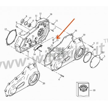 MAGNETIC DRAIN PLUG PRIMARY FOR HARLEY DAVIDSON FXD DYNA '06-'17