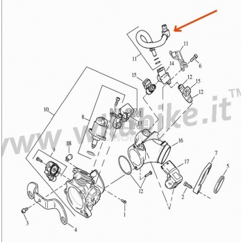 EFI INJECTION FUEL LINE TUBE OEM 27693-07 HARLEY DAVIDSON XL SPORTSTER '07-'17