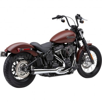 AUSPUFF SYSTEM COBRA EL DIABLO 2 IN 1 VERCHROMT FÜR HARLEY DAVIDSON FLSB SPORT GLIDE 2018-25
