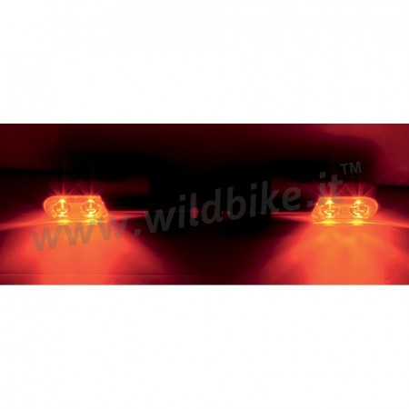 INDICATORI DI DIREZIONE FRECCE BOLT-ON LED AMBRA NERE HARLEY DAVIDSON XL SPORTSTER '00-'19