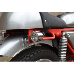 INDICATORI FRECCE POSTERIORI MULTIFUNZIONE CROMATE CREE LED PER MOTO CUSTOM E HARLEY DAVIDSON