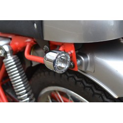 INDICATORI FRECCE POSTERIORI MULTIFUNZIONE CROMATE CREE LED PER MOTO CUSTOM E HARLEY DAVIDSON