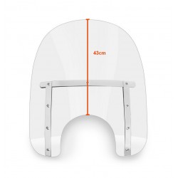 MEMPHIS SLIM WINDSHIELD 17" CLEAR FOR HARLEY DAVIDSON SOFTAIL FXBB STREET BOB 18-24