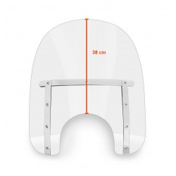 MEMPHIS SLIM WINDSHIELD 15" CLEAR HARLEY DAVIDSON SOFTAIL FXBB STREET BOB 18-24