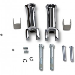KIT SUPPORTI ATTACCHI CROMATI PEDANE PASSEGGERO OEM 50500771 HARLEY DAVIDSON SOFTAIL 2018-2024