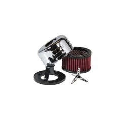FILTRO ARIA TC BROS LOUVERED CROMATO PER HARLEY DAVIDSON XL SPORTSTER 91-21