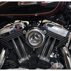 FILTRO ARIA TC BROS LOUVERED CROMATO PER HARLEY DAVIDSON XL SPORTSTER '91-'19