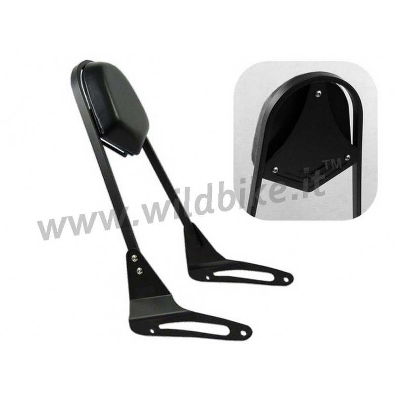 DOSSIER SISSYBAR WIDE NOIR POUR KAWASAKI VULCAN S 650 15-23