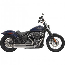 EXHAUST SYSTEMS BASSANI PROSTREET 2-2 CHROME HARLEY DAVIDSON SOFTAI 2018-2024