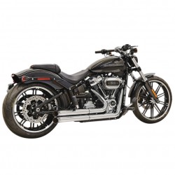 SYSTÈME D'ÉCHAPPEMENT BASSANI PROSTREET 2-2 CHROMEE HARLEY DAVIDSON SOFTAIL 2018-2024