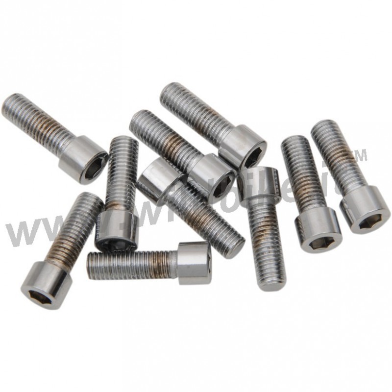 BOULONS DE TÊTE DE DOUILLE LISSE CHROMÉ  1/4 "-28 x 5/8" HARLEY DAVIDSON