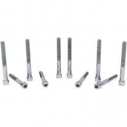 BOULONS DE TÊTE DE DOUILLE LISSE CHROMÉ  1/4"-28 x 2 1/4" HARLEY DAVIDSON