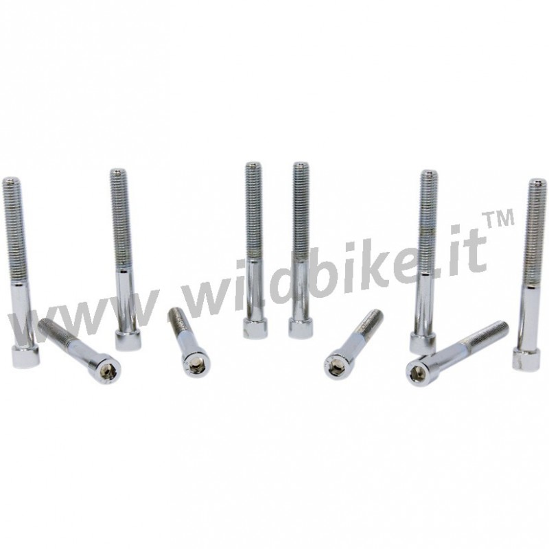 BOULONS DE TÊTE DE DOUILLE LISSE CHROMÉ  1/4"-28 x 2 1/4" HARLEY DAVIDSON