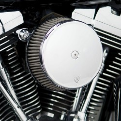 FILTRO ARIA BIG SUCKER TONDO STAGE I CROMATO ARLEN NESS 18-307 HARLEY DAVIDSON TOURING M-EIGHT '18-20
