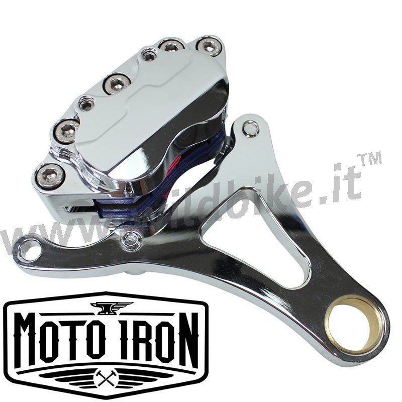 KIT D'ÉTRIER DE FREIN POUR FOURCHE SPRINGER, CÔTÉ GAUCHE CHROME POUR HARLEY DAVIDSON