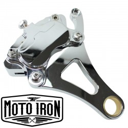 SPRINGER-GABEL-BREMSZANGEN-KIT LINKS SEITLICH CHROM FÜR HARLEY DAVIDSON