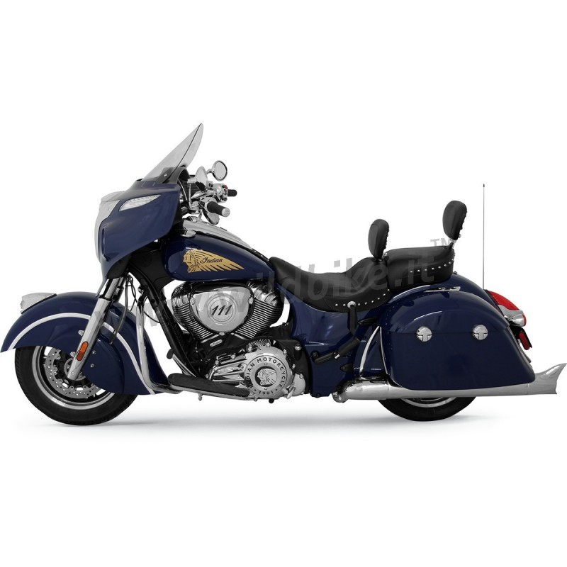 SELLA IN PELLE MUSTANG 2-UP TOURING WIDE DE LUXE BORCHIATA INDIAN CHIEF/CHIEFTAIN/ROADMASTER/SPRINGFIELD '14-'20