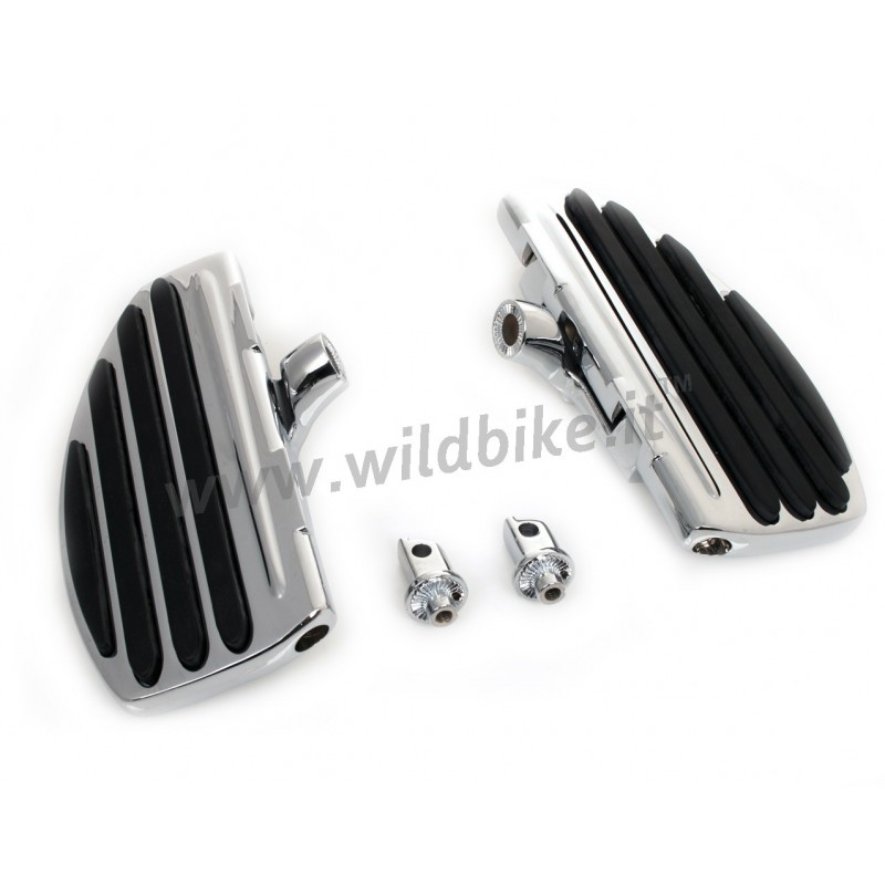 PEDANE CONDUCENTE LARGHE COMFORT ISO CROMATE PER INDIAN SCOUT '15-'19