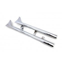 POTS ÉCHAPPEMENTS FISHTAIL CHROME POUR INDIAN SCOUT 15-23