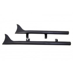 EXHAUSTS MUFFLER FISHTAIL BLACK FOR INDIAN SCOUT '15-'20