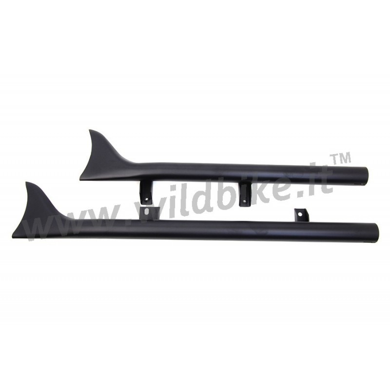 SILENCIEUX POTS ÉCHAPPEMENTS FISHTAIL NOIR POUR INDIAN SCOUT '15-'20