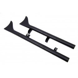 EXHAUSTS MUFFLER FISHTAIL BLACK FOR INDIAN SCOUT '15-'20