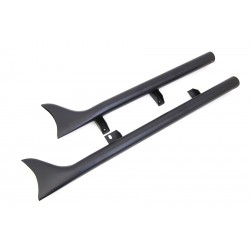 SCARICHI MARMITTE FISHTAIL PINNA DI SQUALO NERI PER INDIAN SCOUT 15-23