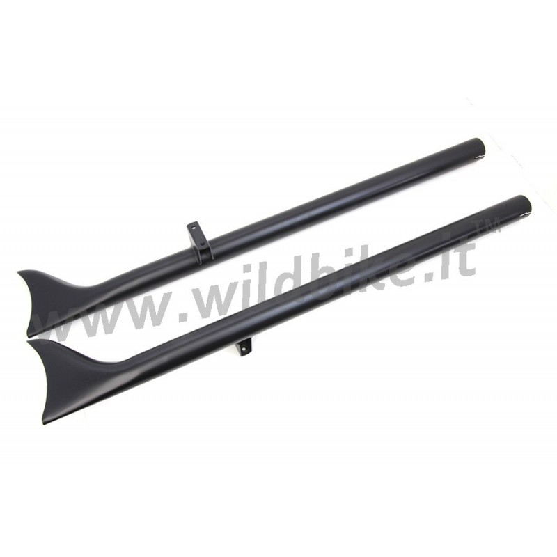 SCARICHI MARMITTE FISHTAIL PINNA DI SQUALO NERO PER INDIAN CHIEF '15-'19