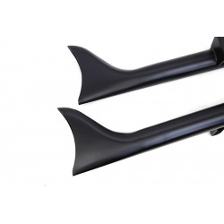 SCARICHI MARMITTE FISHTAIL PINNA DI SQUALO NERI PER INDIAN CHIEF 14-21