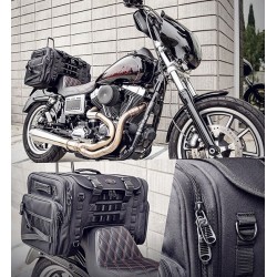 TASCHE ENDSTÜCK CRUISER TS3200DE TACTICAL SISSY BAR GEPAECKTRAEGER MOTORRAD UND HARLEY DAVIDSON
