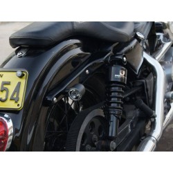 KIT INDICATEURS DE DIRECTION CLIGNOTANTS BULLET MULTIFONCTIONS CNC1 NOIR CREE LED MOTO CUSTOM ET HARLEY DAVIDSON
