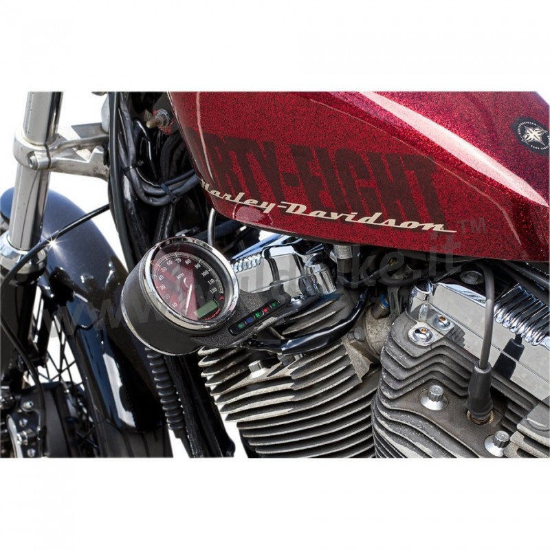 BRACKET RELOCATION SPEEDOMETER WRINKLE BLACK STD HARLEY DAVIDSON XL SPORTSTER 2005-2021