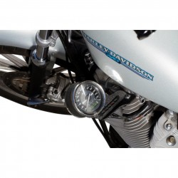 SUPPORTO LATERALE NERO GRINZATO DI MONTAGGIO TACHIMETRO STD PER HARLEY DAVIDSON XL SPORTSTER '89-'20