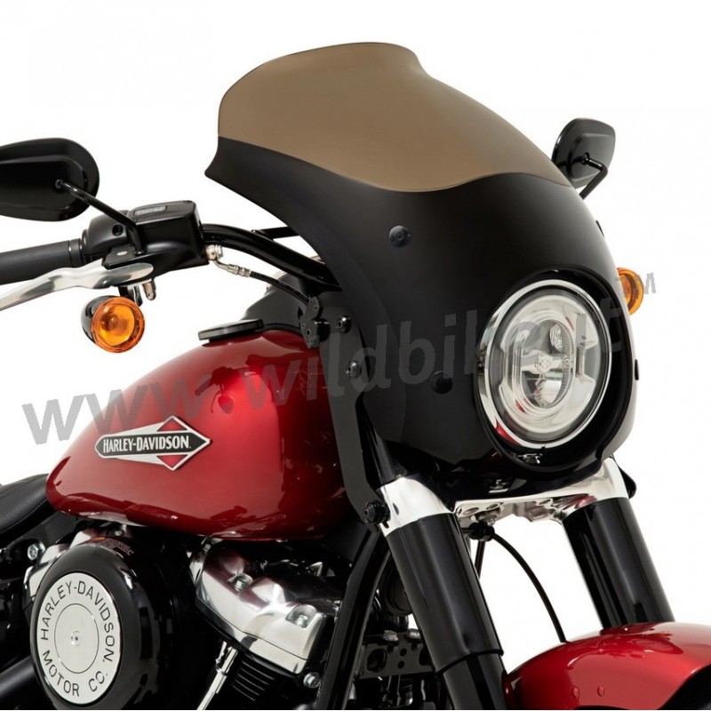 WINDSCHUTZSCHEIBE BULLET FAIRING SCHWARZ FÜR HARLEY DAVIDSON FLSL SOFTAIL SLIM M-EIGHT