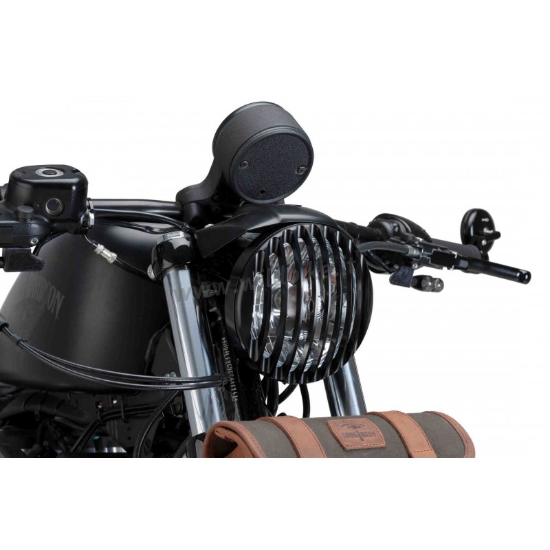 Grille de phare pour Harley Sportster 883 R Roadster 04-15 noir