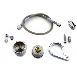 OIL PRESSURE GAUGE KIT CHROME HARLEY DAVIDSON XL SPORTSTER 1991-2003