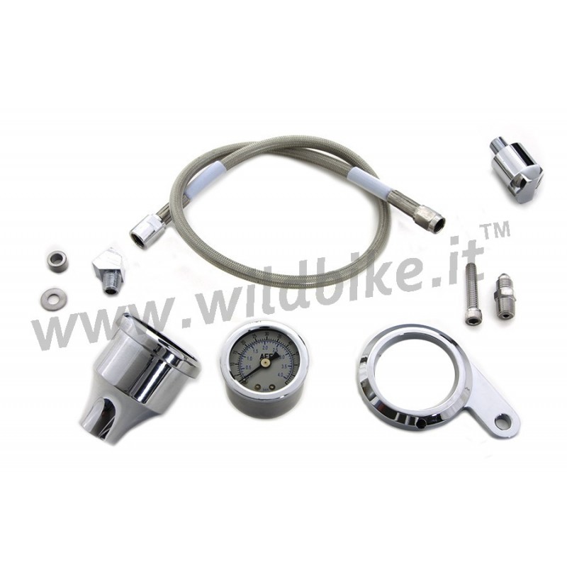 ÖLDRUCKANZEIGE CHROM KIT HARLEY DAVIDSON XL SPORTSTER 1991-2003