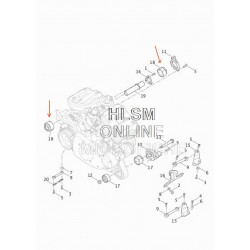 SUPPORT D'ISOLATEUR ARRIERE MOTEUR SILENT BLOCK POUR HARLEY DAVIDSON XL SPORTSTER '14-'20