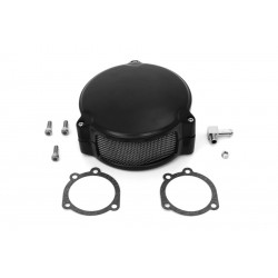LUFTFILTERKASTEN KIT BOX ALUMINIUM ROUND NEW ERA SCHWARZ HARLEY DAVIDSON XL SPORTSTER 2007-2021