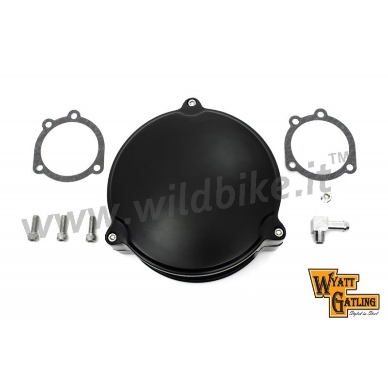 LUFTFILTERKASTEN KIT BOX ALUMINIUM ROUND NEW ERA SCHWARZ HARLEY DAVIDSON XL SPORTSTER 2007-2021