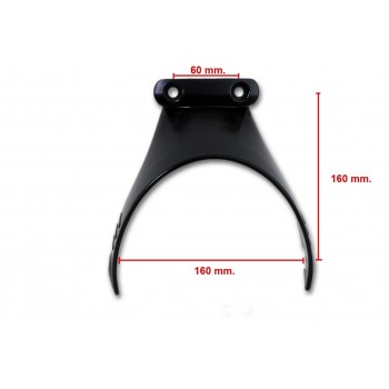 FARO FANALE ANTERIORE OMOLOGATO SUPERLIGHT LED NERO CON STAFFA PER MOTO HARLEY DAVIDSON V-ROD