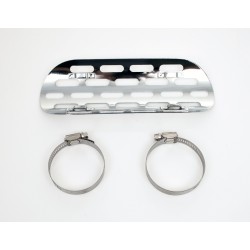 HEAT SHIELD PERFORATED LENGHT 23 CM.OEM HD 85203-84 CHROME FOR EXHAUST MUFFLERS MOTORCYCLE