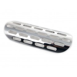 HEAT SHIELD PERFORATED LENGHT 9" 23 CM 85203-84 CHROME FOR EXHAUST MUFFLERS MOTORCYCLE
