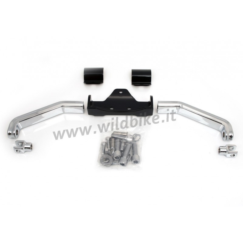 VERSTELLBARE VERCHROMT FUSSRASTEN REPL. HD 50855-09 HARLEY DAVIDSON SOFTAIL '00 -'17