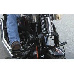 POGGIAPIEDI REGOLABILI HIGHWAY NERI CON ATTACCHI 32 MM (1-1/4") SU TELAIO MOTO