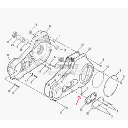 TAPPO SCARICO SPURGO OLIO MAGNETICO OEM 739A PER HARLEY DAVIDSON