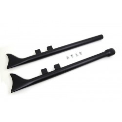 SILENCIEUX D'ECHAPPEMENTS SLIP-ON WYATT FISHTAIL 33" NOIR MATTE HARLEY DAVIDSON FLH/FLT TOURING 17-24