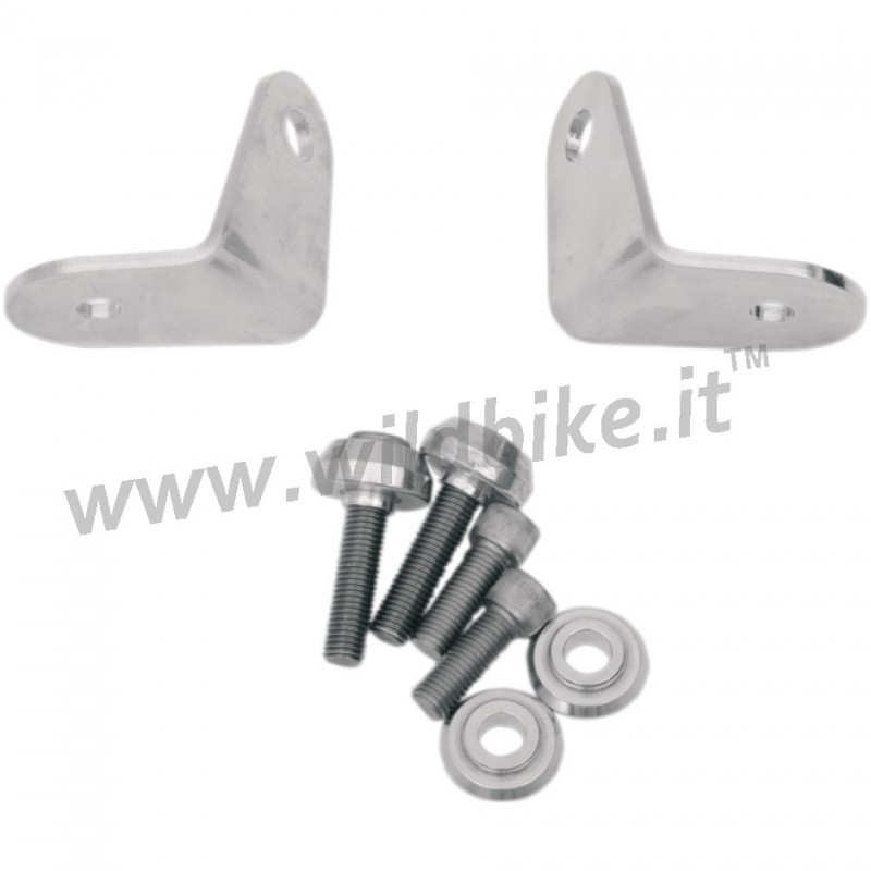 KIT CROMATO DI RIPOSIZIONAMENTO FRECCE ANTERIORI PER BATWING FAIRING HARLEY DAVIDSON FLST SOFTAIL '87-'17